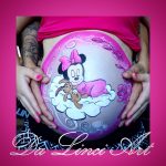 2016 08 belly paint mini mouse baby (2)