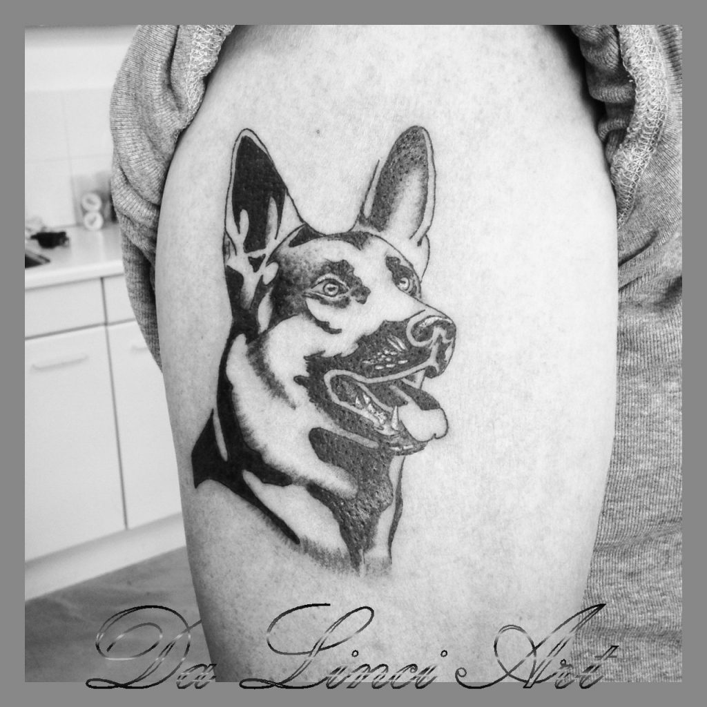 #herdershond #tattoo #tattoos #dog #germanshephard #black #tattooshop #dalinciart #zwijndrecht